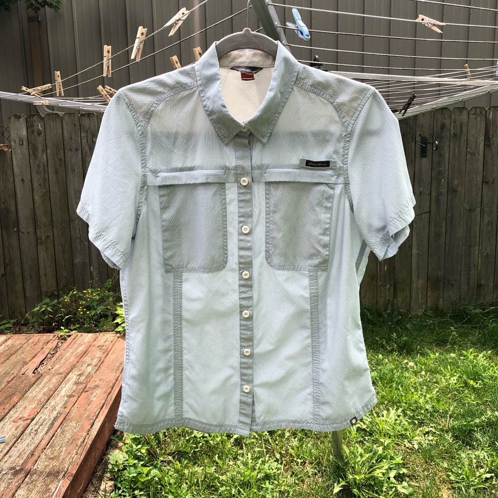 Size M Women’s Vented Outdoor Shirt Eddie Bauer